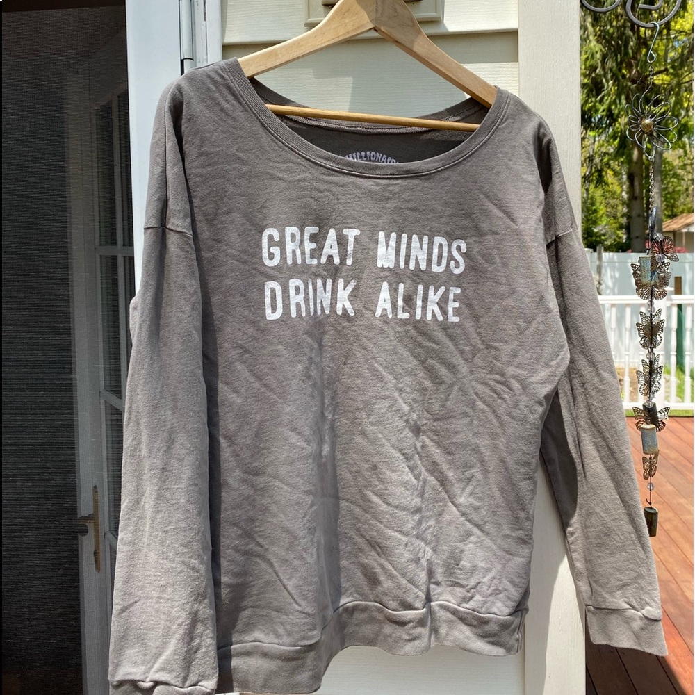 Great minds drink alike graphic tee